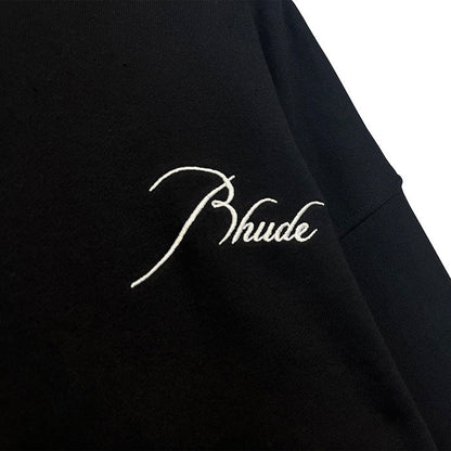 RHUDE Logo-Embroidered Zip Up Hoodie