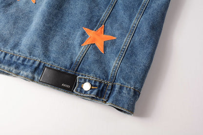 AMIRI star-patch detail denim jacket