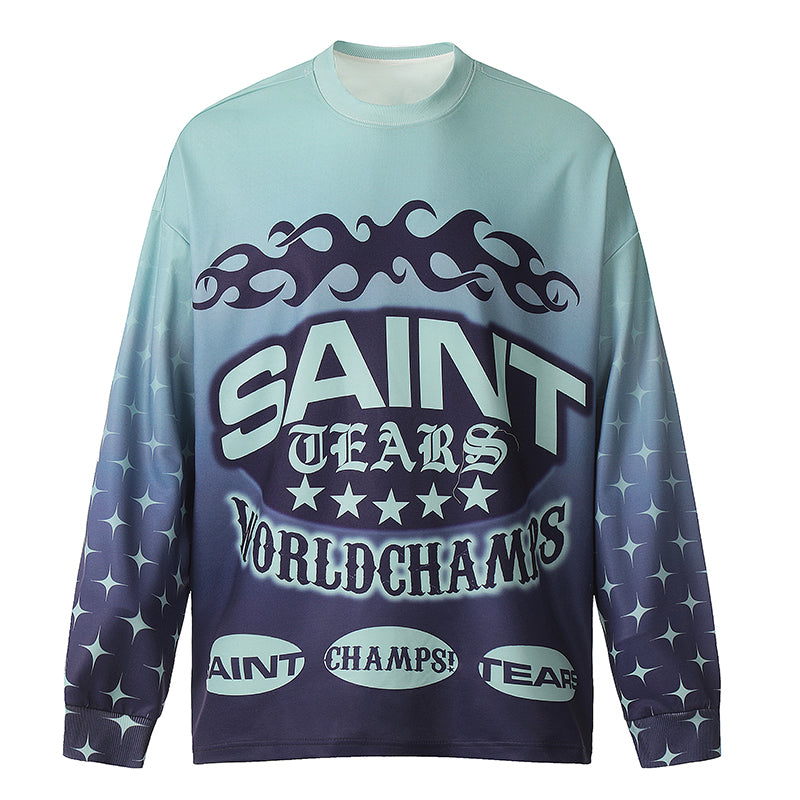 Saint Michael Printed Long Sleeve T-Shirt