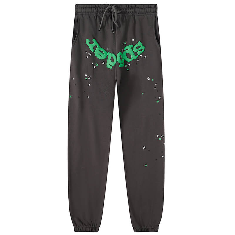 Sp5der Logo Foam Printing Pant-Brown #8309