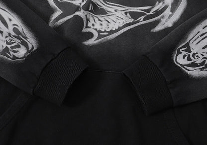 Hellstar Airbrushed Skull Hoodie