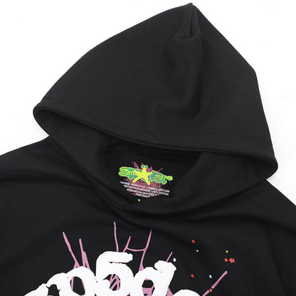 Sp5der Worldwide Hoodie-Black #146