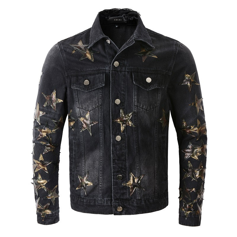 AMIRI star-patch detail denim jacket