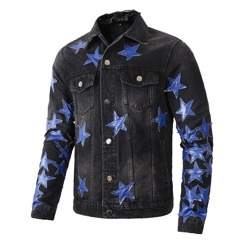 AMIRI star-patch detail denim jacket