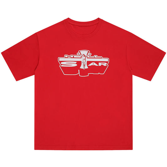 Hellstar Studios Jesus Emblem T-Shirt Red