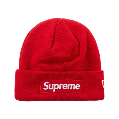 Supreme New Era Box Logo Beanie (FW23) Red