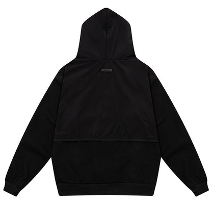 Fear Of God Essentials Letter Logo Splicing Hoodie