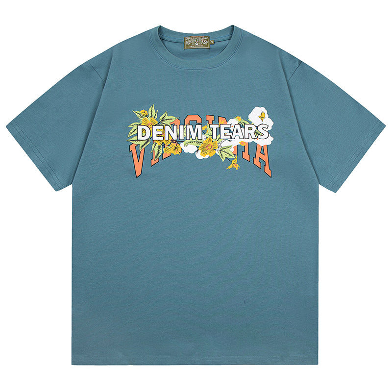 Denim Tears Letter Print T-Shirts