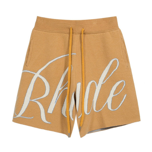 Rhude SCRIPT LOGO KNIT Shorts