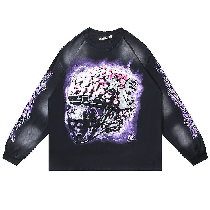 Hellstar Studios Brain Print Long Sleeve Tee