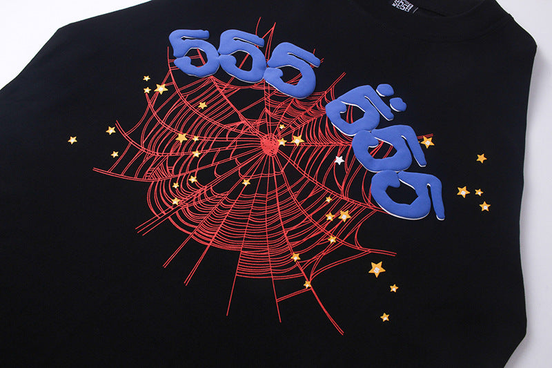 Sp5der 555555 Angel Number T-Shirt Black