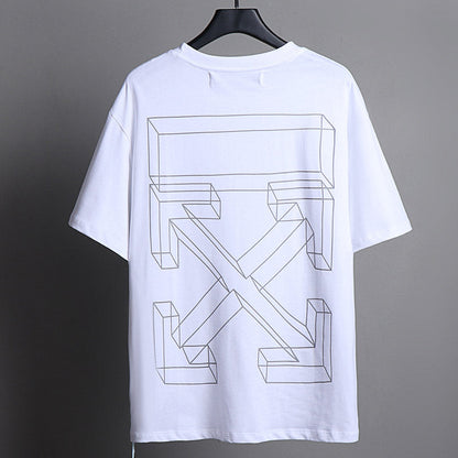 OFF WHITE Three-dimensional arrow pattern T-Shirts