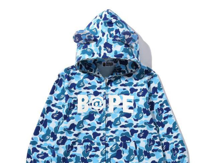 BAPE Camo Bear Hoodies