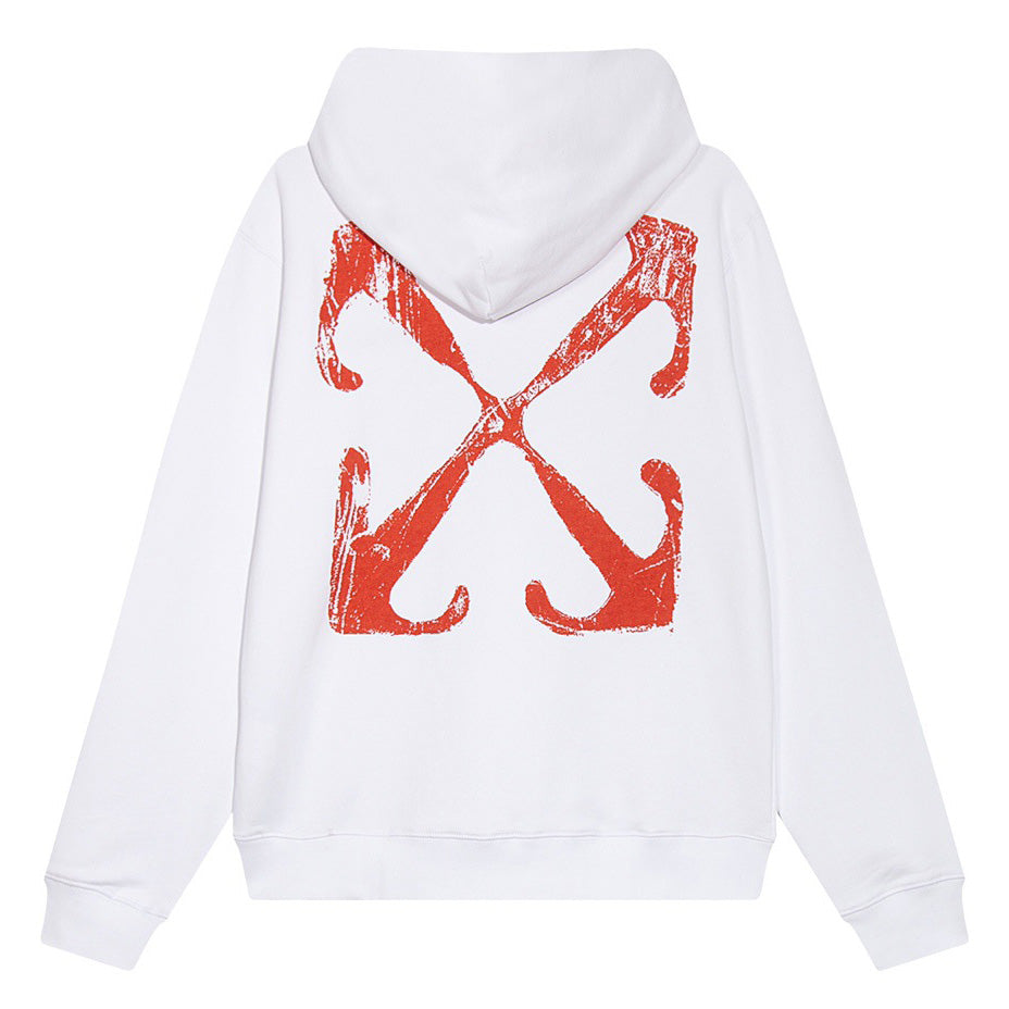 OFF-WHITE Scratch Arrow Skate Hoodie Oversize