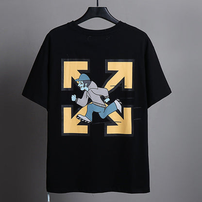 OFF-WHITE Cartoon co-signed pattern arrow T-Shirts