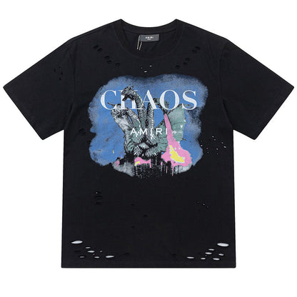 AMIRI CHAOS GRAPHIC PRINT T-SHIRT