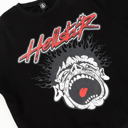 Hellstar Studios 'Records' Crewneck Sweatshirt Heather Black