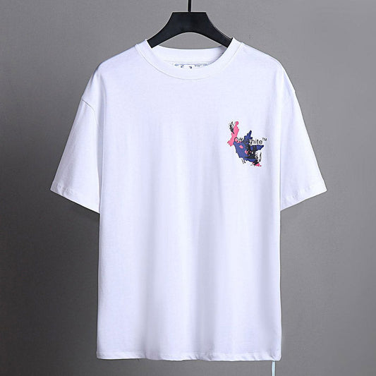 OFF WHITE Cartoon colorful arrow pattern T-Shirts