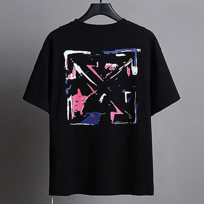 OFF WHITE Cartoon colorful arrow pattern T-Shirts