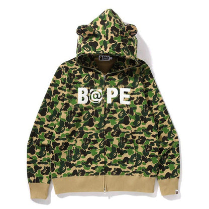 BAPE Camo Bear Hoodies