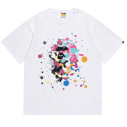 BAPE Splash Print Short-Sleeved Tee