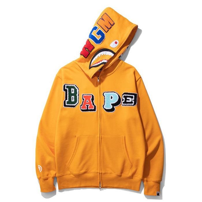 BAPE Multi Fonts Shark Full Zip Hoodies