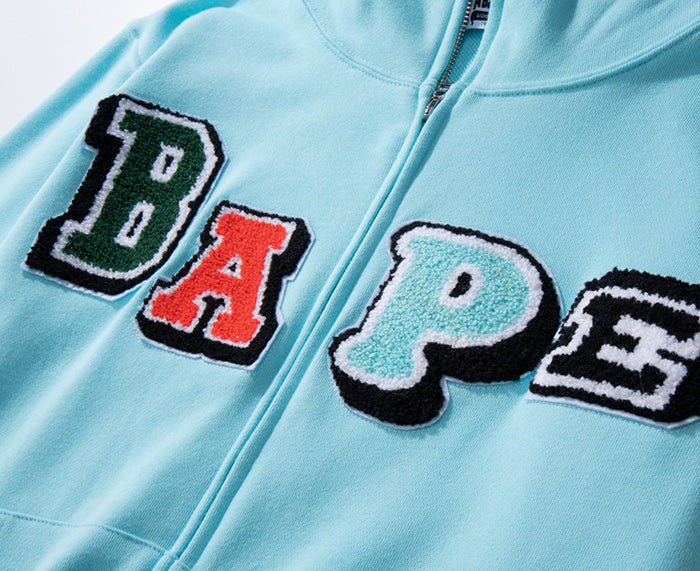 BAPE Multi Fonts Shark Full Zip Hoodies