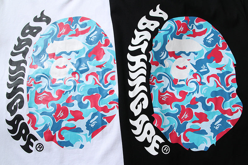 BAPE Color Camo Big Ape Head T-Shirts