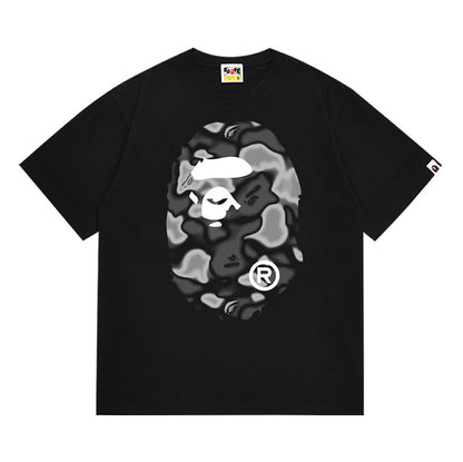 BAPE Liquid Camo Big APE HEAD Tee