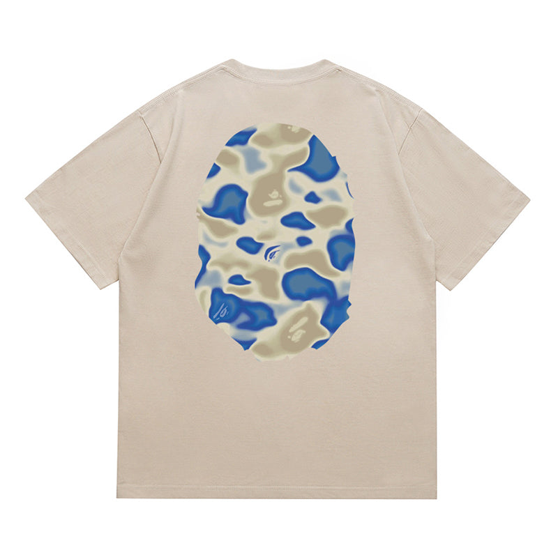 BAPE Liquid Camo Big APE HEAD Tee