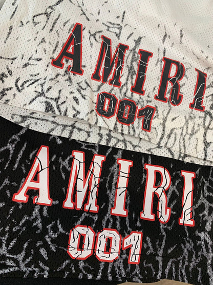 Amiri Letter burst cracked mesh breathable suit