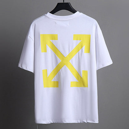 OFF WHITE Oil painting series arrow pattern T-Shirts