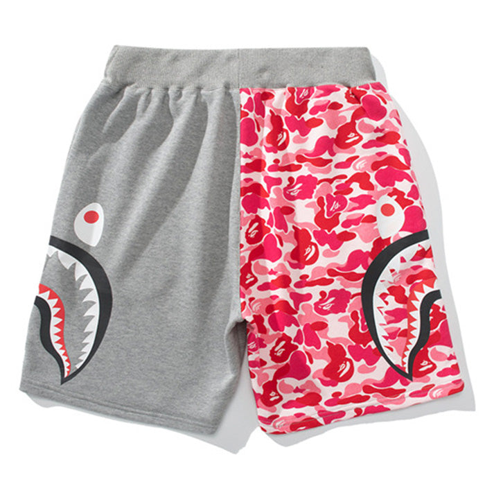 BAPE ABC Camo Side Shark Sweat Shorts