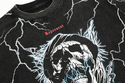 REPRESENT Lightning Skull T-Shirt