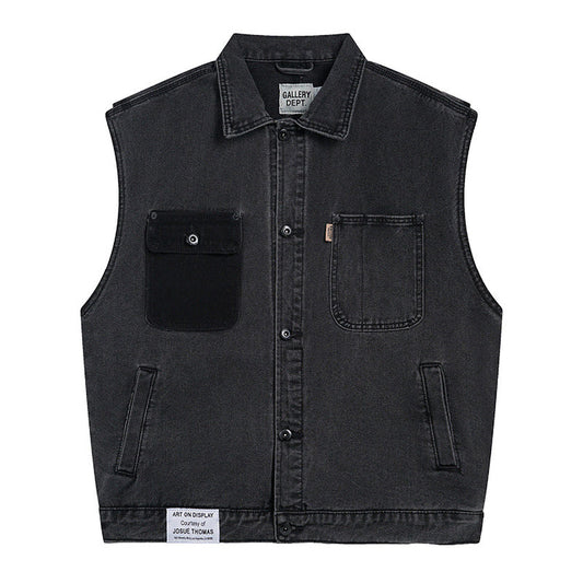 Gallery Dept denim vest loose all match coat