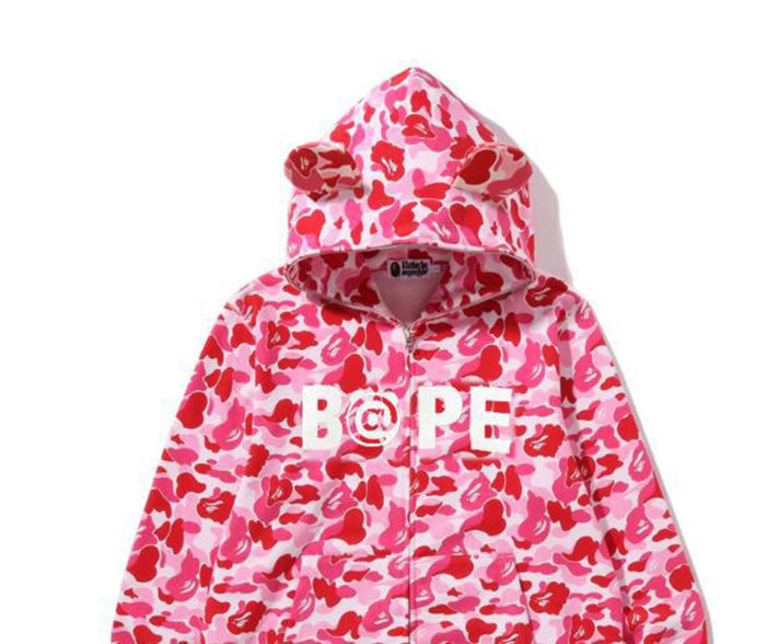 BAPE Camo Bear Hoodies