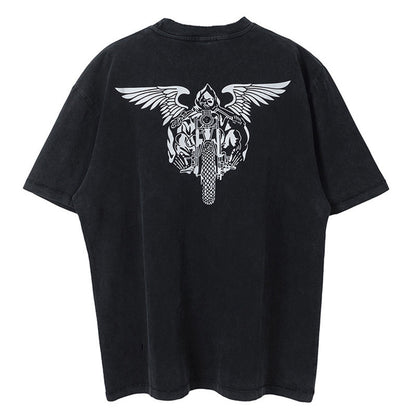 Saint Michael Skull Bike T-Shirt