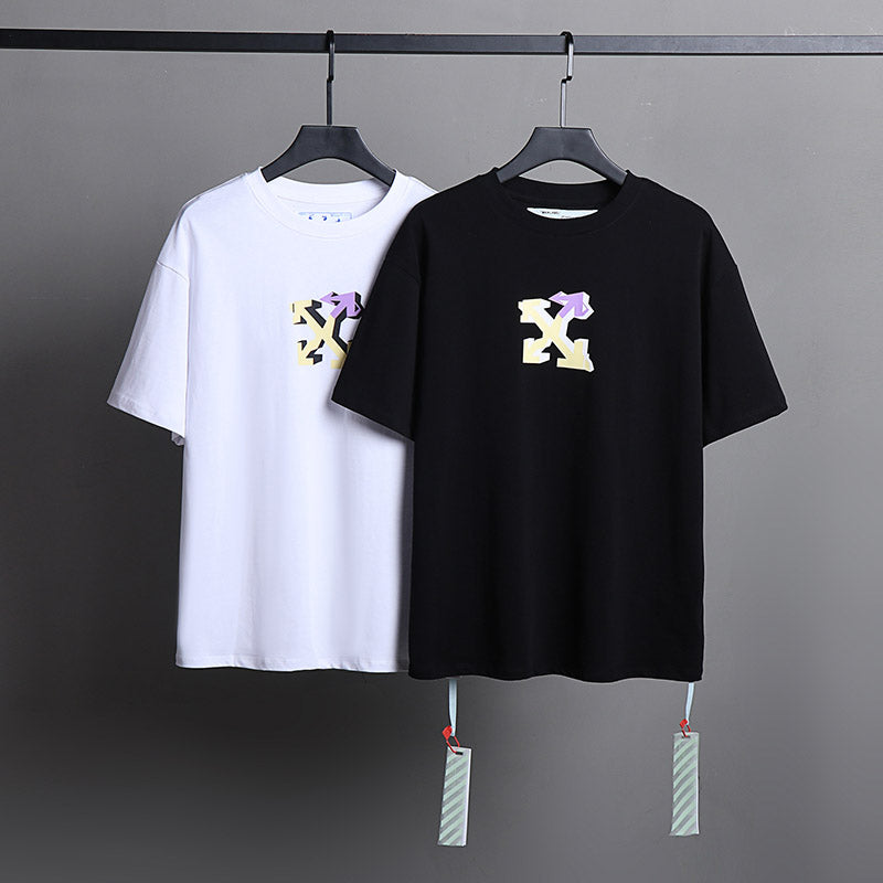 OFF WHITE Alphabet Arrow Pattern T-Shirts