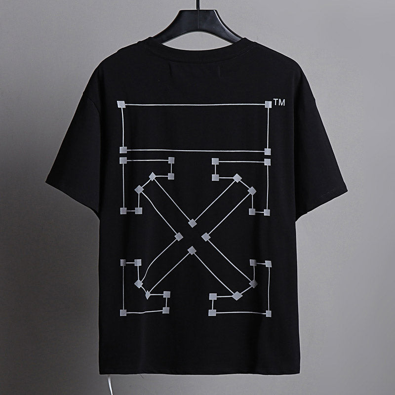 OFF WHITE Line dot arrow pattern T-Shirt