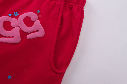 Sp5der 555 Young Thug Pant-Red #8203