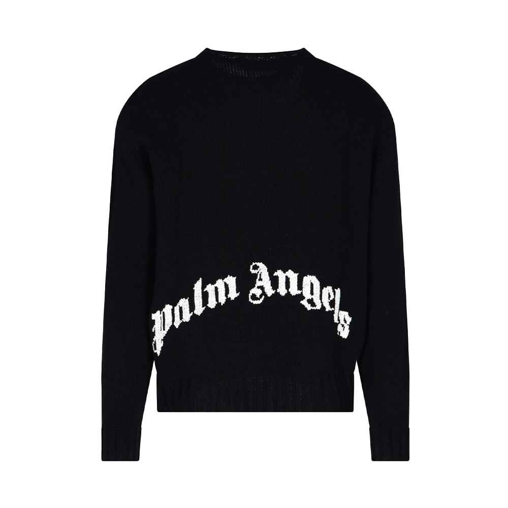 Palm Angels Logo Intarsia Jumper