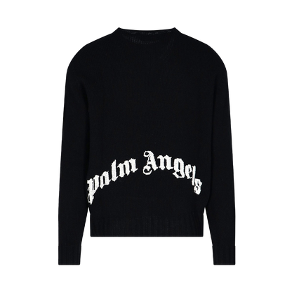 Palm Angels Logo Intarsia Jumper