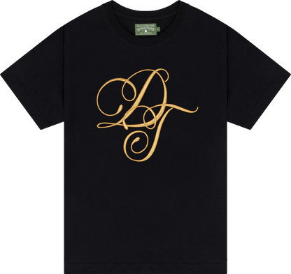 Denim Tears Metallic Gold Script Tee