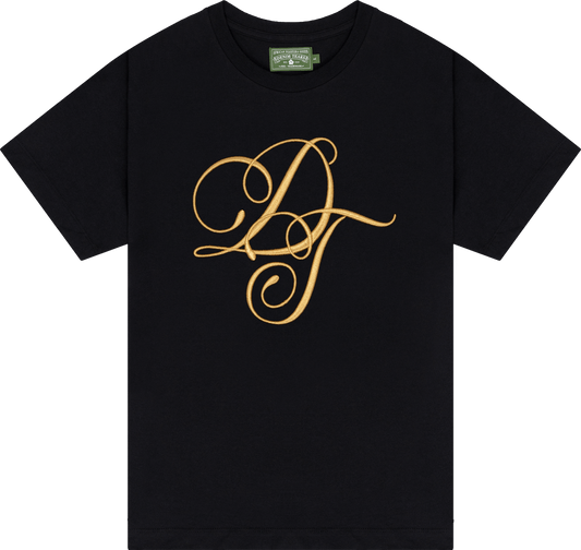 Denim Tears Metallic Gold Script Tee