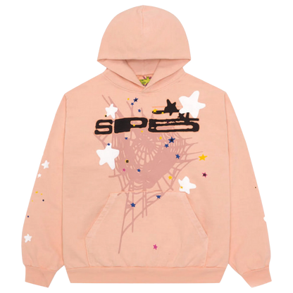 Sp5der Hoodie Peach