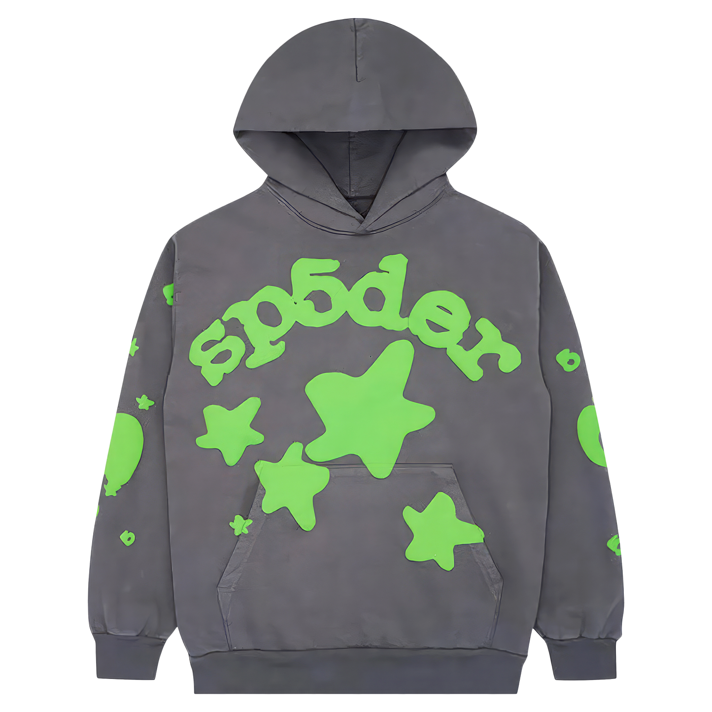 Sp5der Beluga Hoodie Slate Grey/Green