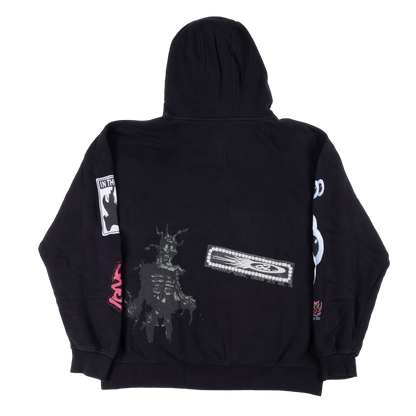 Travis Scott O2 Pure Zip Up Hoodie Black