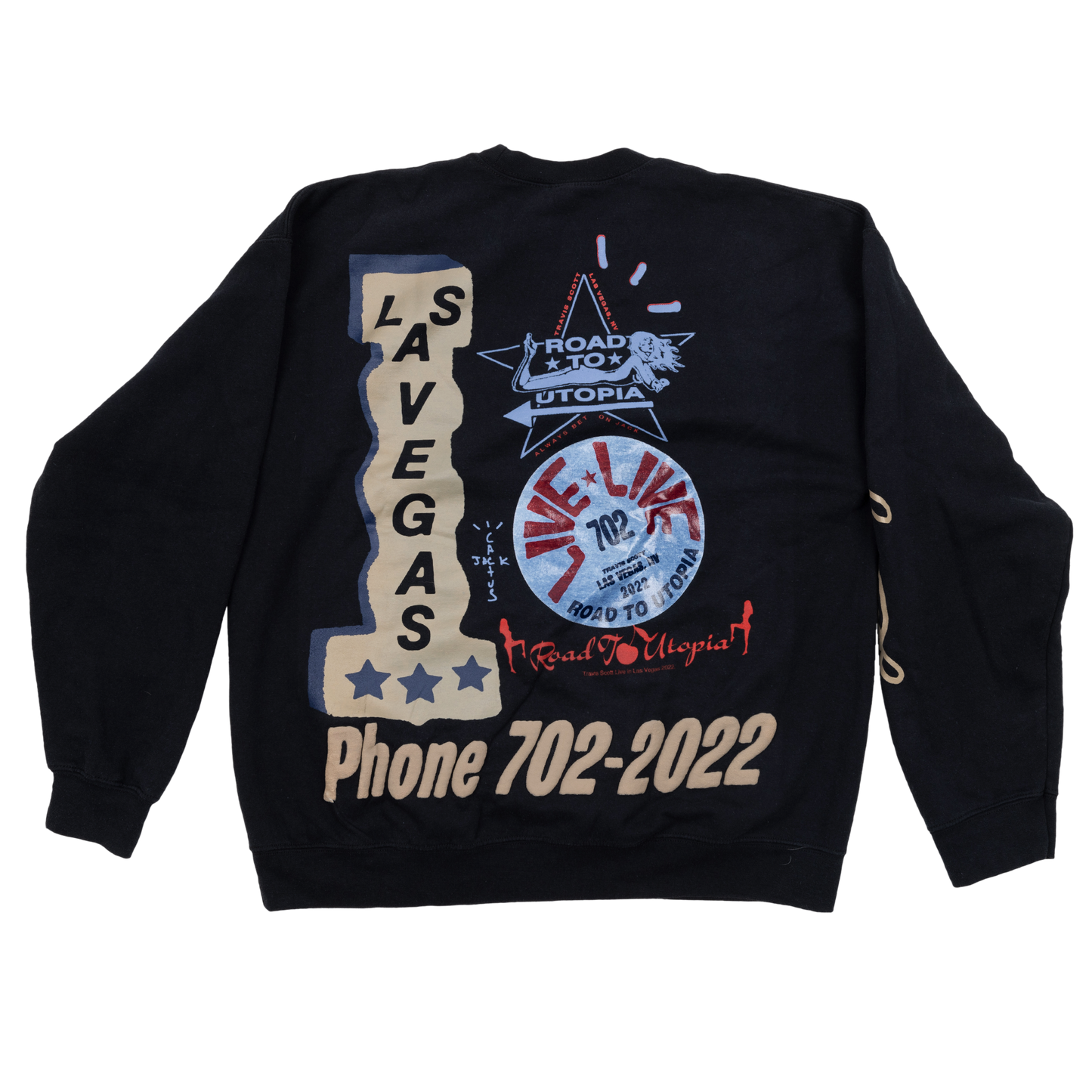 Travis Scott Road To Utopia Las Vegas Crewneck