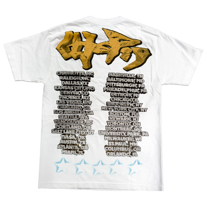 Travis Scott Utopia Tour Skitzo Circus Maximus Tee White