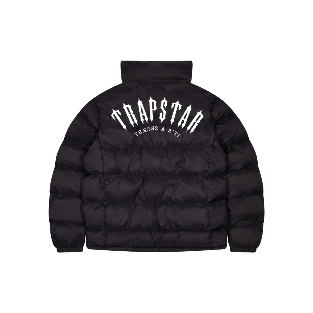 TRAPSTAR IRONGATE ARCH PUFFER JACKET - BLACK